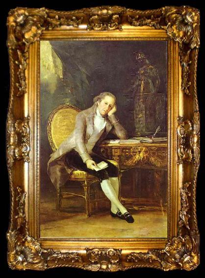 framed  Francisco Jose de Goya Gaspar Melchor de Jovellanos., ta009-2